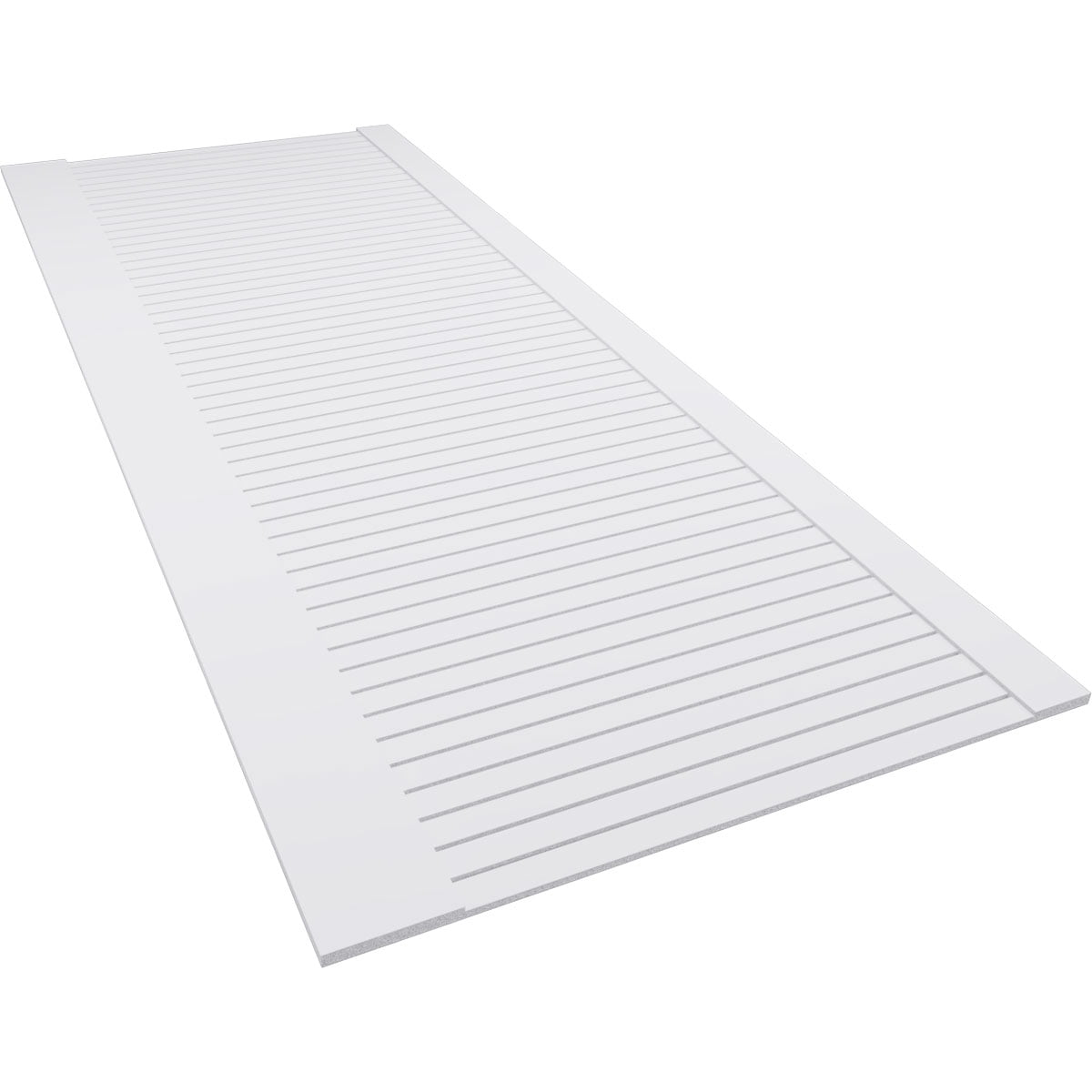 Ekena Millwork 36"H x 94 1/2"W Beadboard PVC Wainscot Paneling Kit