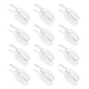5.5" Mini Clear Acrylic Plastic Kitchen Scoops for Weddings, Candy Dessert Buffet (12 Pack) by Super Z Outlet