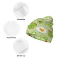 thumbnail image 3 of Pofeuu Avocado And Toast Print Beanie Hat for Men Women Knit Winter Hat Warm Cuffed Skull Beanie Slouchy Soft Unisex, 3 of 6