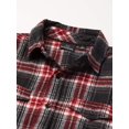 thumbnail image 2 of Burnside Chemise en Flanelle à Manches Longues Teinte en Fil, S, Rouge, 2 of 3