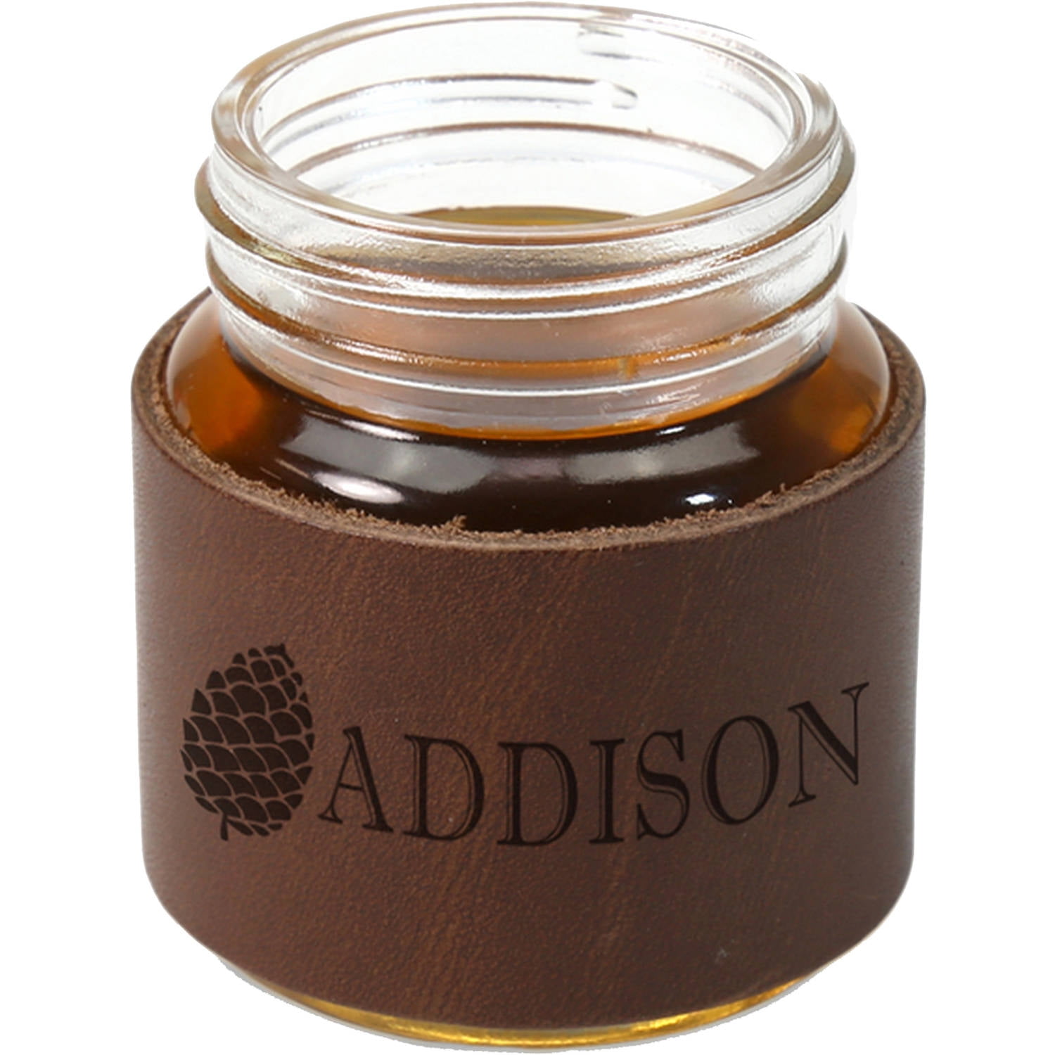 Personalized Leather Mini Mason Jar 2 Oz Shot Glass Holds 2oz Walmart Com Walmart Com