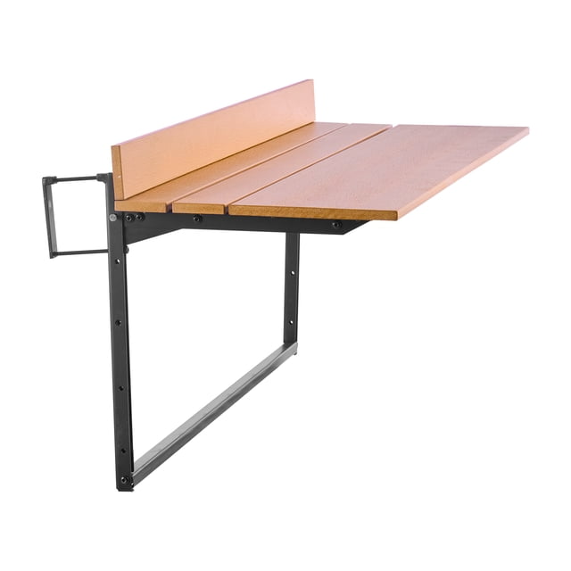 KFFKFF Table Suspendue pour Balcon, Table Pliante de Rambarde de Balcon 15 x 39 Po, Table de Bar de Balcon Extérieure pour Rampes, Réglable à 5 Niveaux, Convient aux Rampes de 1 Pouces à 3,7 Pouces, Table de Service pour Patio et Terrasse