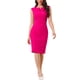 thumbnail image 2 of Vestido de tubo sin mangas para mujer Inspire Chic, vestido profesional de oficina en color rosa intenso, 2 of 6