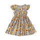thumbnail image 1 of Vestido Para Niñas, Ropa Para Niñas Pequeñas, Vestido Estampado Con Mangas Voladoras Para Niños Pequeños, Vestido De Princesa Naranja Odeerbi LM103-6157, 1 of 9
