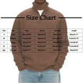 thumbnail image 3 of ersvoioy Mens Mock Neck Sweatshirt Eighth Zip Pullover Long Sleeve Stand Collar Casual Loose Fit Solid Color Cotton Fall Winter Basic Lightweight Cotton Fall Athletic Sweatshirt Top Brown XXXL, 3 of 8