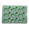 thumbnail image 2 of Ludlz Ice Tray Food Grade Flexible Heat-Resistant 9 Cavities Easy Demoulding Ice-making Super Soft Dachshund Dog Shaped Ice Tray Dessert Mold Party Supplies, 2 of 8