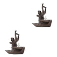 thumbnail image 3 of Transemion 1/2/3 Self-Care Routine Home Ceramic Backflow Incense Cone Holder Burner Lines Are Simple Ceramics Wuxiang Yunshui 2PCS, 3 of 6