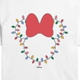 thumbnail image 3 of Disney - Christmas Lights Minnie Head - Juniors Cropped Graphic T-Shirt, 3 of 5