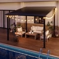 thumbnail image 7 of NETAJE 10'x10' Outdoor Metal Gazebo, Hardtop Wall Mounted Gazebo & Pergola with Metal Sloping Roof, for Backyard, Deck, Patio, 7 of 7