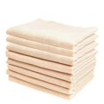 thumbnail image 2 of Baby Face Towel for Feeding Use Made of Soft Cotton in Beige Color Lightweight and Breathable 8 Pieces, 2 of 3