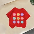 thumbnail image 4 of WQNVRNR Girls Summer Short Sleeve Tee- Casual Printed Cotton Crewneck Cute T Shirt Red Size 8, 4 of 6