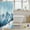 Light Blue, variant on YST Colorful Shower Curtain Multicolored Northern Lights Fabric Shower Curtain, Aurora Borealis Bathroom Shower Curtain Sets Merry Christmas Waterproof Bathroom Curtains 72"Wx84"L