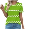 thumbnail image 1 of Tops Cortos para las Mujeres Cuello en V de Moda Casual Manga Corta Primavera Verano Top, Tops de Baile para las Mujeres, 1 of 4