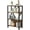 Brown 4 Tier, variant on Homhougo Bookshelf, 4-Tier Bookshelf with Smart LED Lights, Tall Wood & Metal Bookcase, Open Display Shelves for Bedroom, Home Office, Kitchen, Living Room