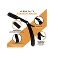 thumbnail image 3 of Jinsinto Professional Barber Straight Edge Razor Seat Belt 100 Pack Derby Blades - 100% Stainless Steel (Black), 3 of 7