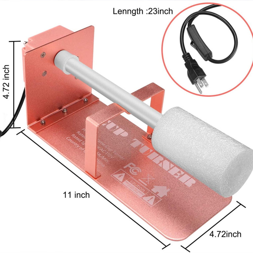 Buy Electric Cup Turner Glass Cup Tumbler Spinner DIY Cup Rotator For