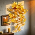 thumbnail image 4 of Fall Decor Thanksgiving Decoration Artificial Leaves Vines Outdoor Autumn Outdoor Decor Artificial Fall Maple Leaves Hanging Plants For Autumn Harvest Festival Fake Plants Indoor, 4 of 6