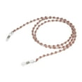 thumbnail image 1 of Chaîne de Retenue pour Lunettes, Lunettes de Lecture, Chaîne Rétro, Retenue de Lunettes, Corde Perlée pour Lunettes, Support de Sangle, Décoration, Brun Rouge, 1 of 7