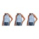 thumbnail image 5 of Jumpingount Blusa casual sin mangas Estética elegante Bowknot Camisa Boda Top Trabajo Viajes Verano Moda Ropa Azul XL Azul XL 3piezas Jumpingount CBP251004, 5 of 6