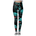 thumbnail image 5 of Halloween Leggings for Women Elastic High Waist Slim Fit Spooky Print Tights Pants Workout Yoga Pants, 5 of 6