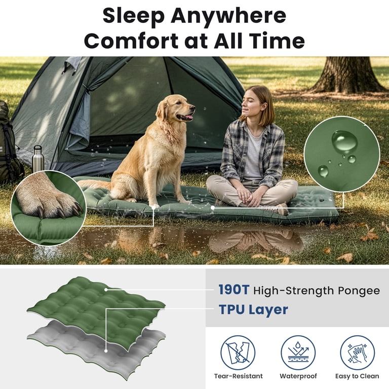 Self-Inflating Sleeping Pad with Pillow and Pump photo 2