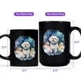 thumbnail image 4 of Hello Winter Maltese Welcome Snowy Night Watercolor Vintage Mug Maltese Dog Lover Gifts Idea Coffee Tea Cup - 01011, 4 of 4