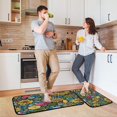thumbnail image 6 of 2-Piece Kitchen Rugs Set Non-Slip Mats Carpet Floor for Kitchen, Bathroom (19.7"x27.6" & 19.7"x47.2") Vibrant and Colorful Graffiti Patterns, 6 of 7