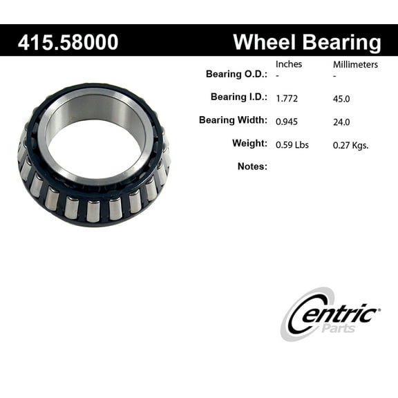 Centric 415.58000E Wheel Bearing