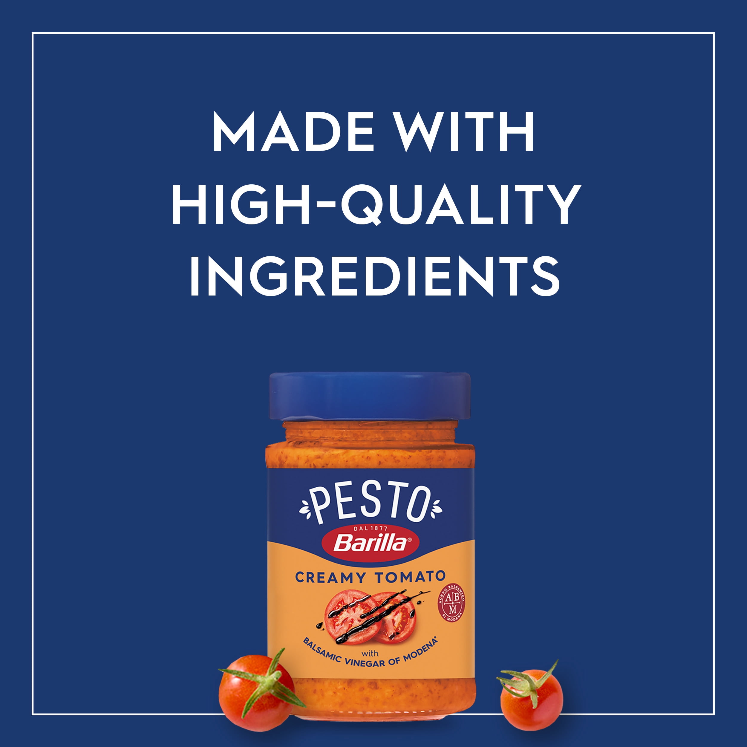 (3 pack) Barilla Creamy Tomato Pesto Pasta Sauce and Spread, 6.5oz