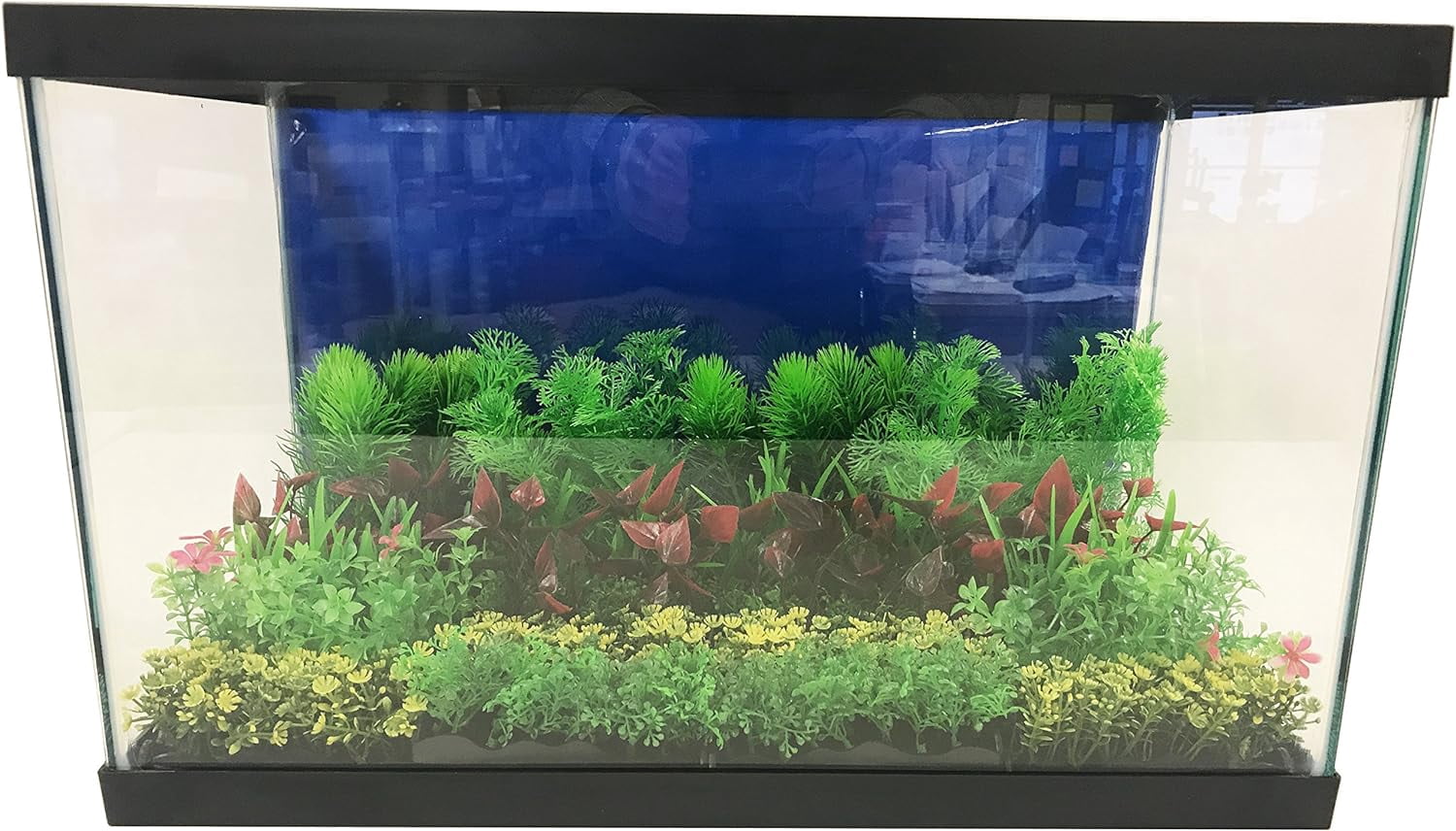 (4 pack) Penn-Plax Foregrounder Aqua-Scaping - Green Bunch Plants - Aquariums Decor - Five Per Pack