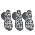 thumbnail image 5 of Pack of 3 Pairs - XXXL Non-Skid Bariatric Extra Wide Slipper Socks for People with Swollen feet, Diabetes & Edema (Grey), 5 of 6