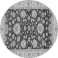thumbnail image 1 of Ahgly Company Indoor Round Oriental Gray Traditional Area Rugs, 5' Round, 1 of 4