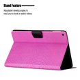 thumbnail image 5 of Dteck for Samsung Galaxy Tab A 10.1 inch Tablet 2019 Cover (SM-T510/T515) Case, Crocodile Synthetic Leather Multi-Angle Viewing Stand Folio Flip Smart Auto Sleep Wake Cover with Card, Rose, 5 of 7