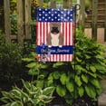 thumbnail image 2 of Caroline's Treasures BB3121GF Patriotic USA English Bulldog Grey Brindle  Flag Garden Size , Small, multicolor, 2 of 2