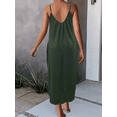 thumbnail image 2 of MORTTIC Women's Casual Summer Maxi Dress with Spaghetti Straps & Pockets - Loose Fit Long Dress, XXL, 2 of 4