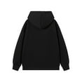 thumbnail image 2 of Fgnfyis Men's Autumn and Winter Long Sleeved Hooded Sweatshirt Men's Casual Unique Solid Color Zipper Cardigan Long Sleeved Hooded Wool Sweatshirt Hoodies for Men Black L, 2 of 7