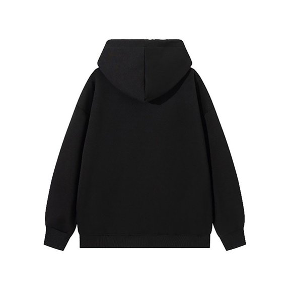 CONZONE Mens Casual Hoodies Long Sleeve Pullover Hoodie for Men Zip Up Solid Winter Warm Hooded Sweatshirts With Pocket