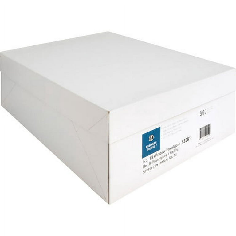 10 Window Envelopes, Smoke Gray, Western States Laid, 500/Box