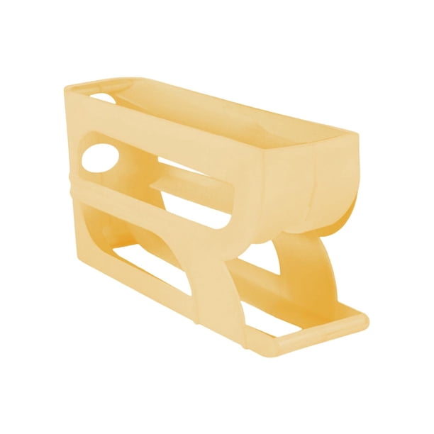 Soporte rodante para huevos, dispensador de huevos para mantener frescos, caja de almacenamiento para gabinete de cocina, refrigerador, hogar Amarillo 3 niveles