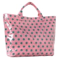 thumbnail image 2 of Polka Dot Glossy Waterproof Tote Bag Large Capacity Handheld Shoulder Bag For Daily Shopping Travel Beach Weekend Outdoor Storage Fashion Accessory Supply, 2 of 8