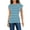 Blue Lapis/Clover Combo, variant on Anne Klein Womens Cap Sleeve Striped Pullover Top Rose Apple Combo M