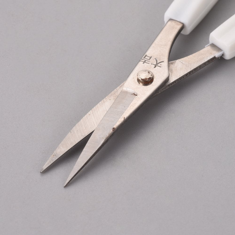 Stainless Steel Scissors Embroidery Scissors Sewing Scissors White 102.5x52.5x6.5mm