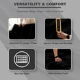 thumbnail image 5 of QuzyAor 78.7" 3-in-1 Convertible Sofa Bed, Teddy Fabric Foldable Sleeper, Modern Loveseat Lazy Sofa, No Assembly Required for Living Room Apartment, Black, 5 of 10