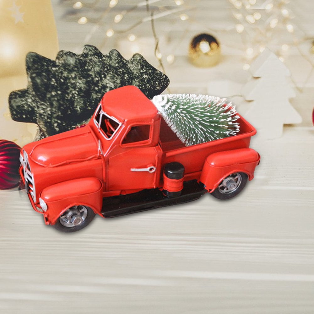 Camion Rouge Vintage De 17 Cm (6,7 Pouces), Modèle Réduit De