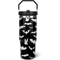 Halloween Tumblers 30 OZ with Handle and Straw Holiday Gift for Friends Family