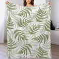thumbnail image 4 of New Zealand Maori Fern Super Soft Blanket Flannel Throw Blanket Flannel Microfiber Blankets for Couch Bed Sofa Fluffy and Warm 60"x80", 4 of 9
