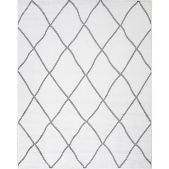 Concord Global Trading Concord Global Madison Trellis Area Rug Ivory 2'7"x 4'1" 3' x 5' Entryway