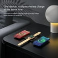 thumbnail image 3 of 3 in 1 Wireless Charger Foldable Fast Wireless Charging Station,Compatible with All Mobile which has Wireless Charging Function,iPhone 14/13/12, AirPods, iWatch - (Black), 3 of 9