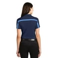 thumbnail image 2 of Port Authority Ladies Silk Touch Performance Colorblock Stripe Polo, 2 of 5