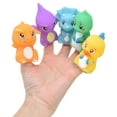thumbnail image 1 of Dinosaur Finger Puppets, 5pcs Different Color Animal Finger Puppets Soft Vinyl  For Storytelling For 3+ Years Old Kids, 1 of 8